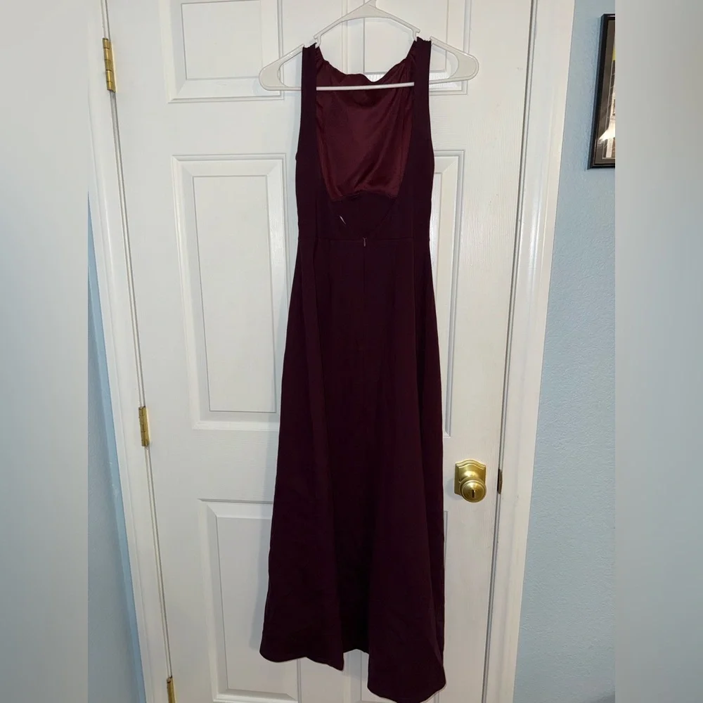 Fashion Nova Taylor Backless A Line Maxi Dress Deep Purple Maxi Dress- Size XS - Picture 2 of 10